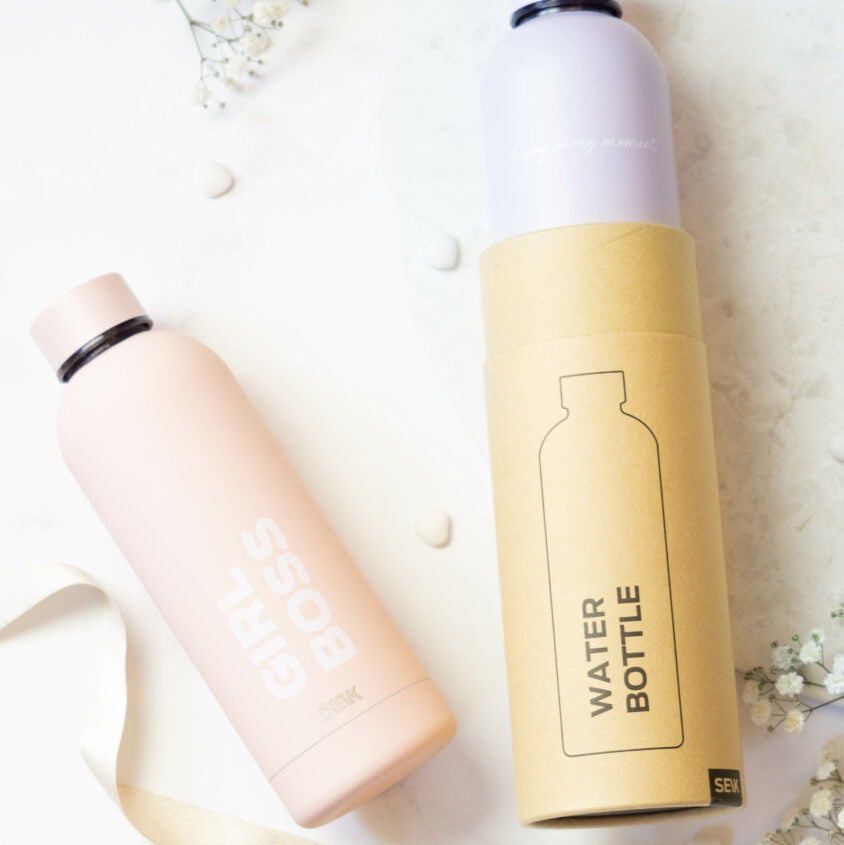 WATER BOTTLE/THERMOS – ENJOY EVERY MOMENT (LILAC) 500ML