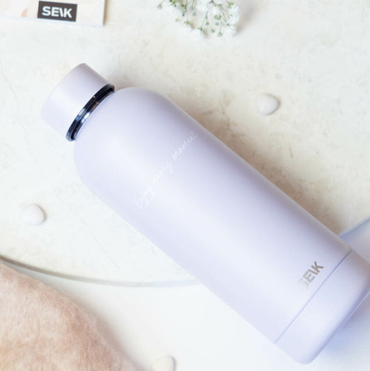 WATER BOTTLE/THERMOS – ENJOY EVERY MOMENT (LILAC) 500ML